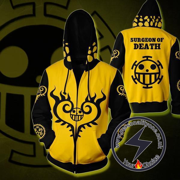 One Piece - Heart Pirates ZipUp - Hoodies Jackets